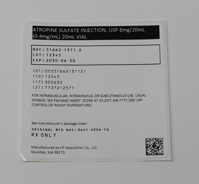 Serialized Pouch Label (51662131121 Atropine Pouch Label)